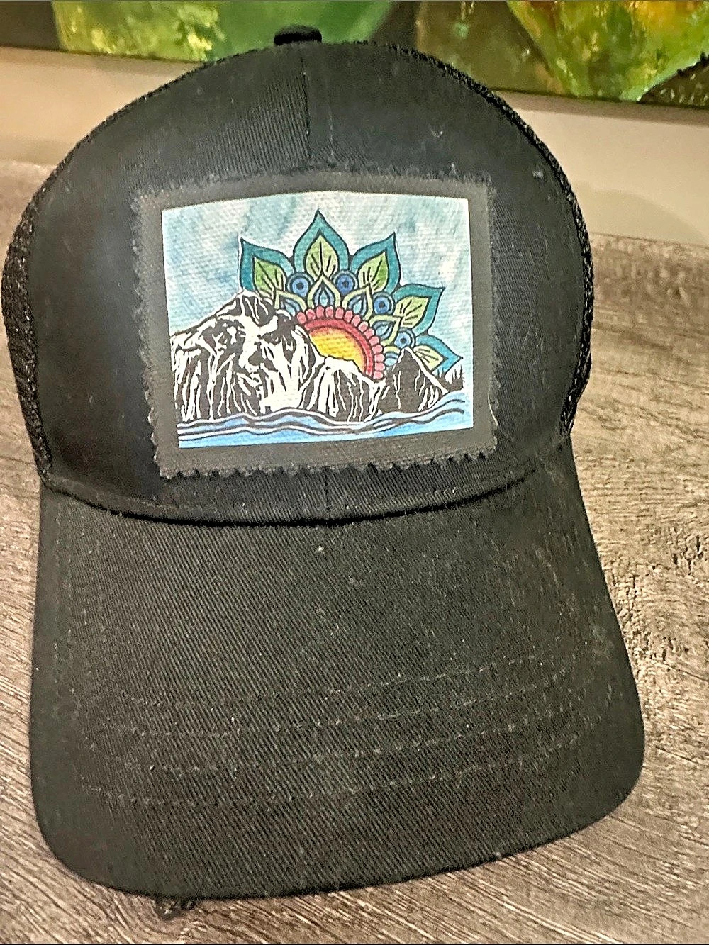dharma love Trucker Hat in Black